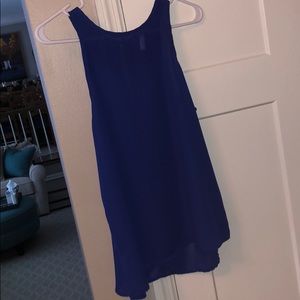 Royal blue and pink blouse